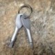 Fekete Pocket Outdoor Tool EDC csavarhúzó rozsdamentes acél kulcstartó kulcstartó Multi Kit