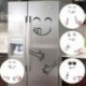 D Smiley Face hűtőszekrény matrica Vinyl fali matricák hűtőszekrény konyha fürdőszoba