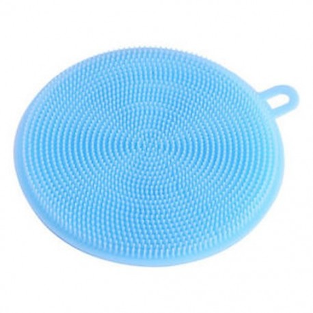 Kék Többcélú élelmiszer-minőségű antibakteriális szilikon Smart Sponge Dish Kitchen 4.5 &quot