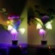 Lila virág US Plug romantikus virág gomba LED éjszakai fényérzékelő baba ágy szoba lámpa dekoráció