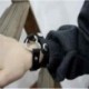 Fekete Női kedvenc punk gót bőr szegecs szív gyűrű nyakörv choker funky nyaklánc