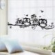 Fekete bagoly falmatricák Vinyl Decal gyerekek óvoda szoba lakberendezés DIY