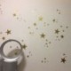 Arany 110Pcs több méretű csillag fal matricák DIY baba szoba matricák hálószoba vinil dekoráció