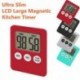 Piros Mágneses nagy LCD digitális konyhai főzési időzítő Count-Down Up Clock Alarm Hot