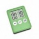 Zöld Mágneses nagy LCD digitális konyhai főzési időzítő Count-Down Up Clock Alarm Hot