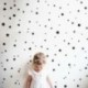 Ezüst 110Pcs több méretű csillag fali matricák Baby Room matricák Art hálószoba Vinyl Decor