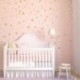 Ezüst 110Pcs több méretű csillag fali matricák Baby Room matricák Art hálószoba Vinyl Decor