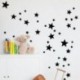Ezüst 110Pcs több méretű csillag fali matricák Baby Room matricák Art hálószoba Vinyl Decor