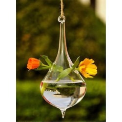 Vízcsepp alakú 1 x átlátszó függő üvegbab labdák gyertya Tealight tartó fél esküvői dekoráció