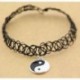 New Yin és Yang Tattoo Choker rugalmas nyaklánc medál Grunge 90-es évek Ying Fesztivál