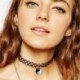 Horgony ELADÓ! Tattoo Choker Stretch nyaklánc fekete Retro Henna rugalmas 80-as évek 90-es évek ékszer