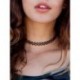 Horgony ELADÓ! Tattoo Choker Stretch nyaklánc fekete Retro Henna rugalmas 80-as évek 90-es évek ékszer