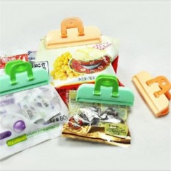 4x konyhai tároló táska Clip Seal Szervező Friss Élelmiszer Chips Snack Bag klipek