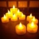 6 Flameless LED Tealight villogó tea fény gyertya karácsonyi esküvői akkumulátor