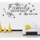 Család, ahol az élet kezdődik falmatrica Idézet szavak Mural Vinyl DIY Art Home Decor