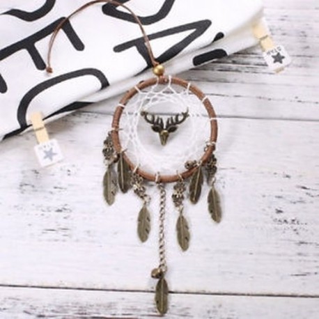 Feather Dream Catcher Autó belső kézzel készített otthon Dreamcatcher függő dekoráció JP