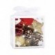 Arany   Red 24db Xmas díszek Csillogó labdák Baubles karácsonyfa medál dekoráció DIY