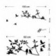 Bird Tree Leav PVC levehető szoba lakberendezés Vinyl Decal Art DIY fali matrica J6