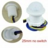 25mm nincs kapcsoló 5W ~ 200W 50 ~ 60Hz PIR infravörös test mozgásérzékelő vezérlő kapcsoló Fénylámpa Fehér