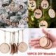 10db fa karácsonyfa dísztárgyak Gyerekek festés DIY dekor Craft címkék forró