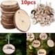 10db fa karácsonyfa dísztárgyak Gyerekek festés DIY dekor Craft címkék forró