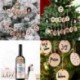10 x fa karácsonyfa dísztárgyak DIY gyerekek festése dekor kézműves címkék