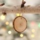 10 x fa karácsonyfa dísztárgyak DIY gyerekek festése dekor kézműves címkék