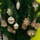 11 PCS Karácsonyi sok gumi baubles Xmas fa függő dísz Xmas dekoráció