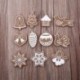 11 PCS Karácsonyi sok gumi baubles Xmas fa függő dísz Xmas dekoráció