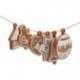 11 PCS Karácsonyi sok gumi baubles Xmas fa függő dísz Xmas dekoráció