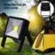 Fekete Solar Powered 15W hordozható LED újratölthető lámpa kültéri kemping udvari lámpa