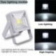 Fekete Solar Powered 15W hordozható LED újratölthető lámpa kültéri kemping udvari lámpa