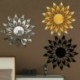 Fekete DIY 3D tükör Sun Art akril eltávolítható fal matrica falfestés matrica otthoni szoba dekoráció