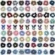 * 11 Piros Hot Ponytail Bun nyakkendő Scrunchies Flamingos haj zenekar rugalmas Scrunchie haj gyűrű
