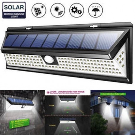 1 Pack-118 LED 48/90/144 LED napelemes vízálló kerti lámpa Spotlight gyep tájképfények