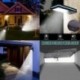 1 Pack-118 LED 48/90/144 LED napelemes vízálló kerti lámpa Spotlight gyep tájképfények