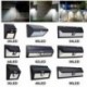 1 Pack-6 LED 48/90/144 LED napelemes vízálló kerti lámpa Spotlight gyep tájképfények
