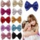 Lila Aranyos gyerekek lányok bébi csillogó szajkás fényes bowknot haj klip haj íj hajtű