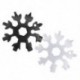 Ezüst Snowflake Multi Tool 19-1 hópehely acél alakzat lapos kereszt háztartási kéziszerszám