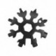 Ezüst Snowflake Multi Tool 19-1 hópehely acél alakzat lapos kereszt háztartási kéziszerszám