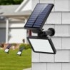 1 Pack-48 LED Vízálló LED Solar Power PIR mozgásérzékelő fali fény szabadtéri kert udvari lámpa
