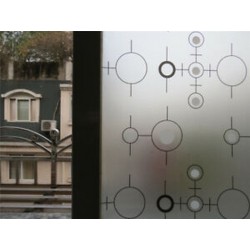 Kör 45CMx2M PVC vízálló adatvédelmi hálószoba Fürdőszoba Fagyott ablakfilm matrica