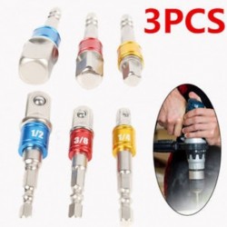 3db készlet 1/4 &quot 3/8&quot  1/2 &quot aljzatbit adapter fúróanyát meghajtó meghajtó tápellátási sáv