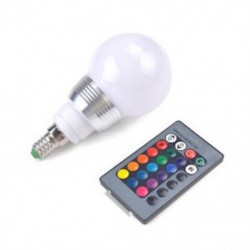 E14 E27 7W RGB LED 16 többszínű varázslámpa izzó   vezeték nélküli távirányító JP