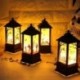 * 2 2018 Vintage Halloween tök kastély könnyű lámpa fél függő dekoráció LED lámpa