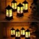 * 2 2018 Vintage Halloween tök kastély könnyű lámpa fél függő dekoráció LED lámpa