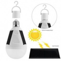 LED napelemes lámpa újratölthető 7W E27 sátor kemping halászati napenergiával működő lámpa
