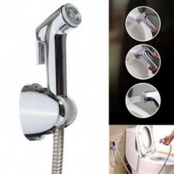 1X WC Shattaf Adapter Spray kézi bidet zuhanyfej fali konzol tömlő készlet