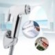 1X WC Shattaf Adapter Spray kézi bidet zuhanyfej fali konzol tömlő készlet