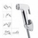 1X WC Shattaf Adapter Spray kézi bidet zuhanyfej fali konzol tömlő készlet